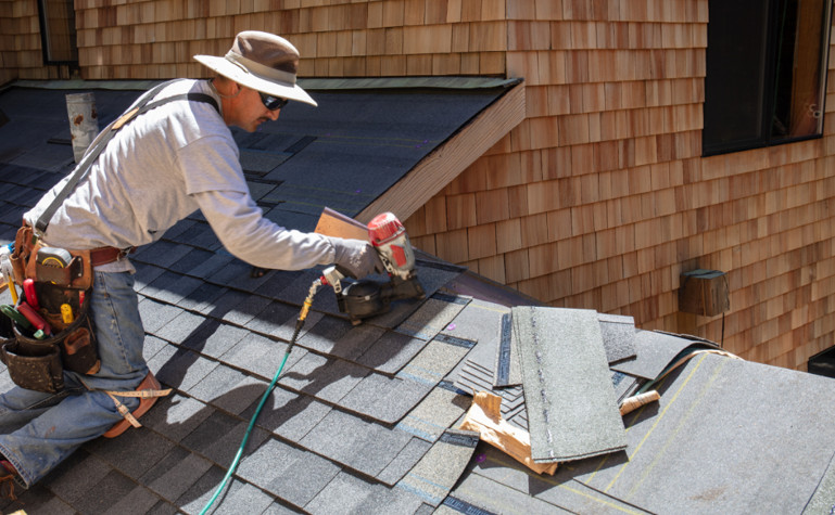 fixing a hole in the roof